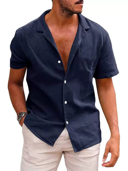 Polo Collar Short Sleeve Shirt