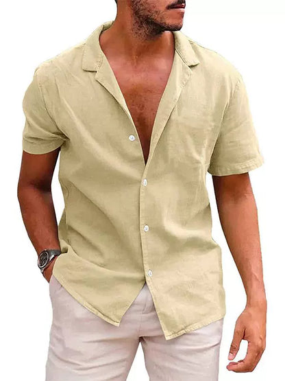 Polo Collar Short Sleeve Shirt