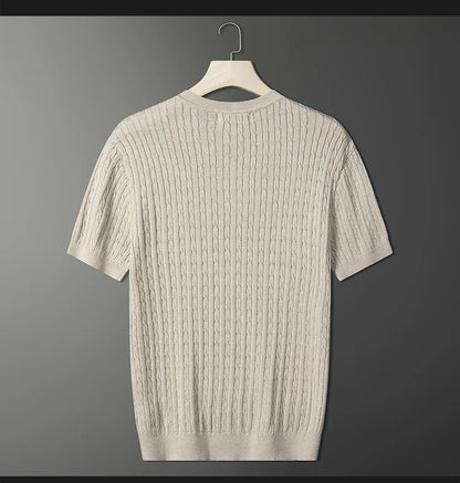 Knitted O Neck Tee