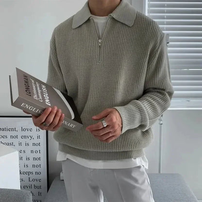 Warm Long Sleeve Casual Knit Pullover