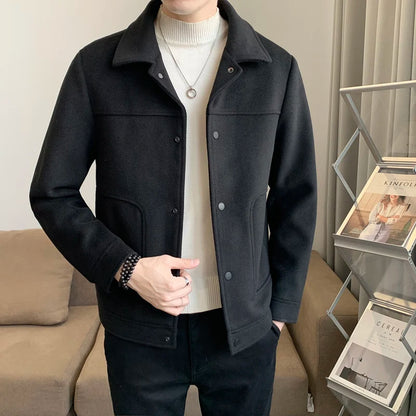 Wool Cashmere with Trench Pocket