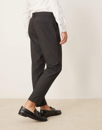 Slim Tailored Pleated Trousers