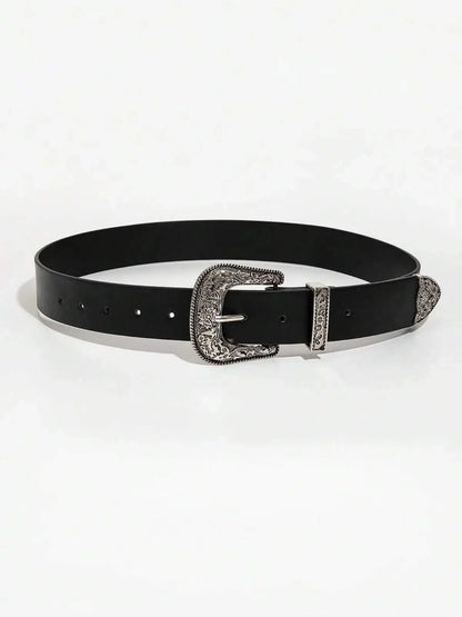 Leather Retro Western Belt